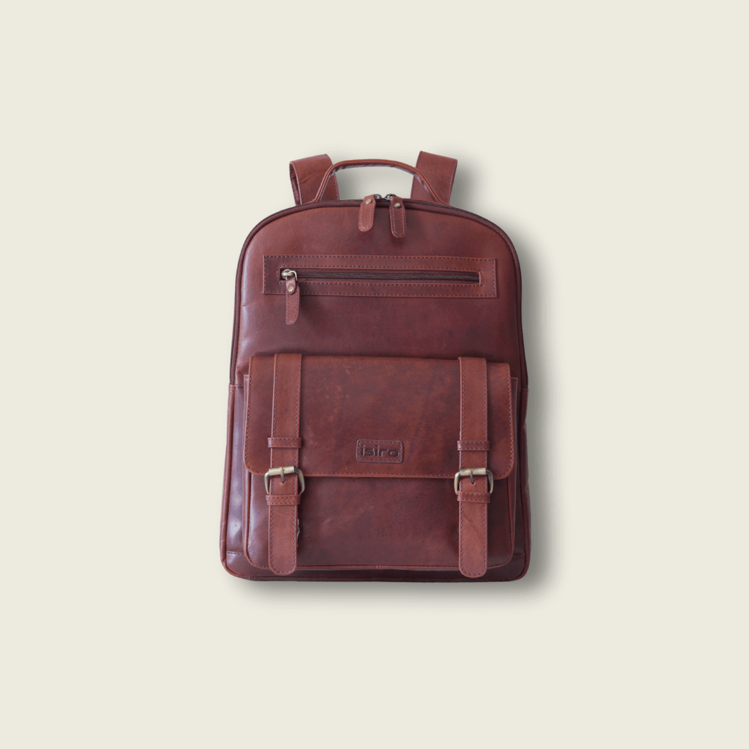 Leather bag backpack online