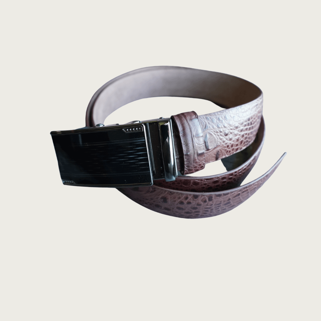 Crocodile Embossed Genuine Leather Belts - Isiro Canada