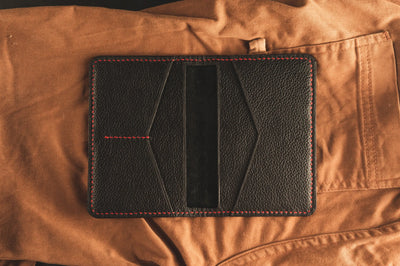 black leather wallet isiro canada