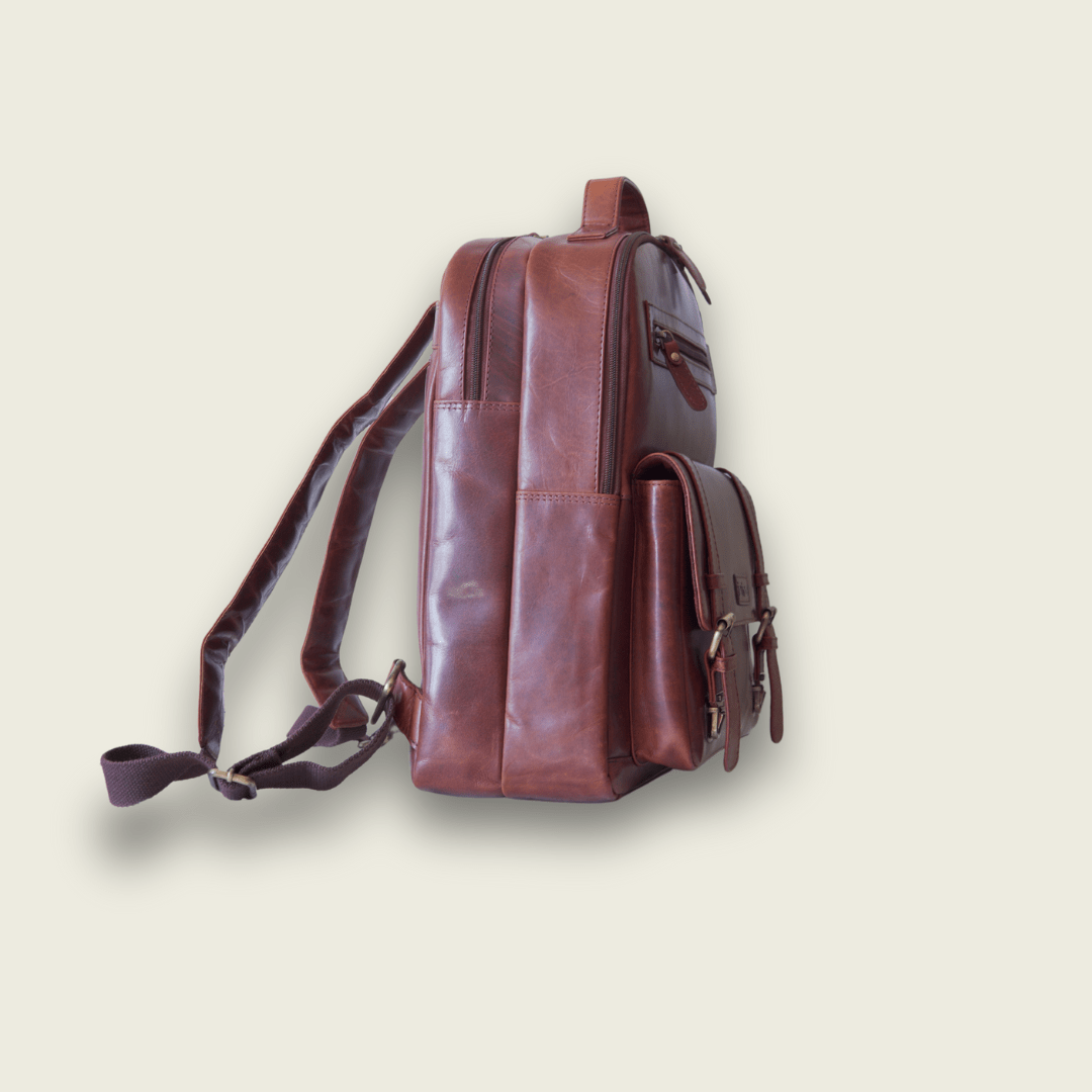 Marki Apex Leather Backpack