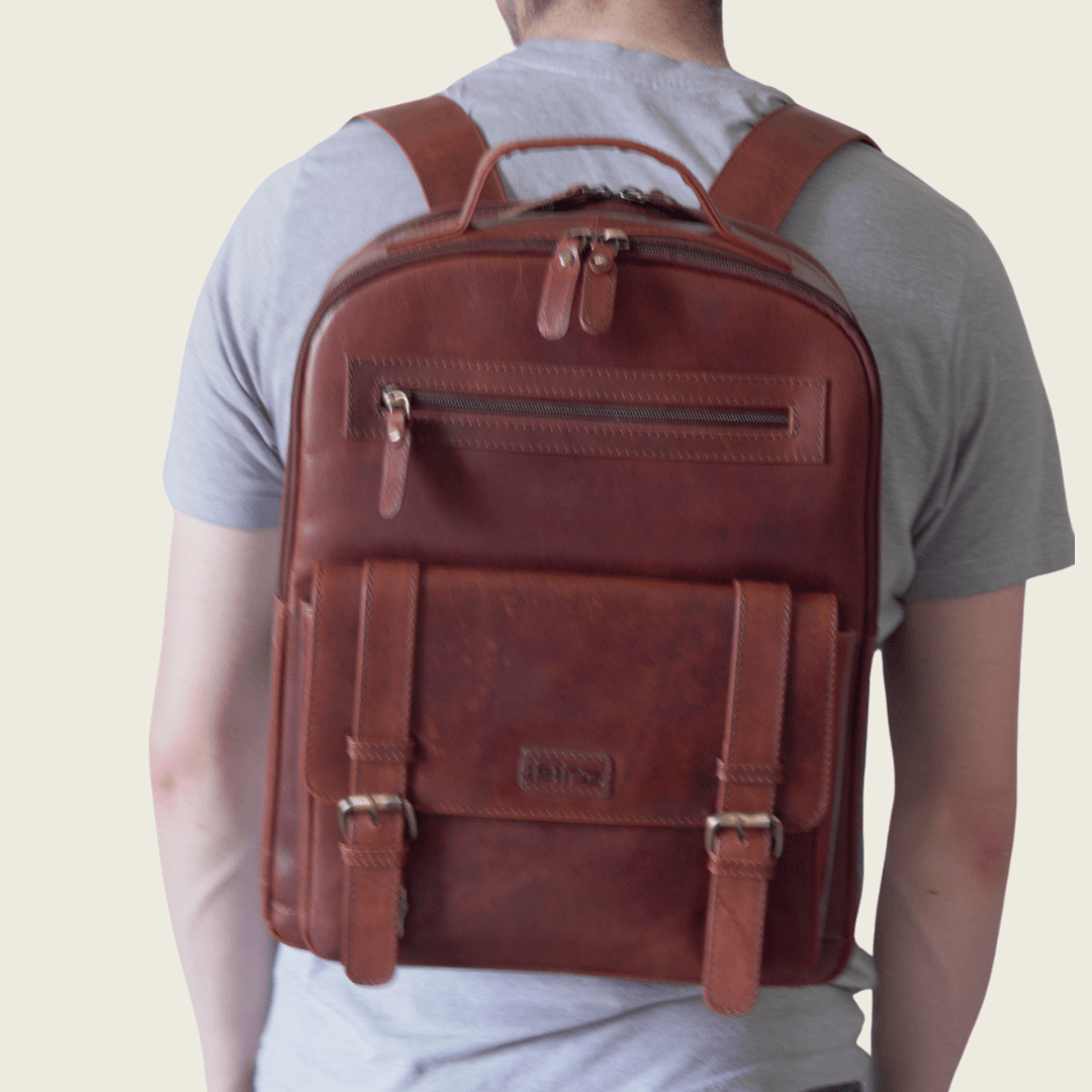 Marki Apex Leather Backpack