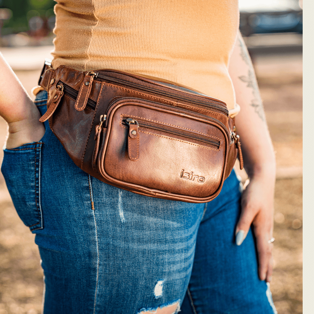 Men's leather crossbody sling bag sale
