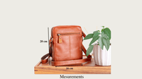 Brown Leather Shoulder Bag: Men's Crossbody Satchel