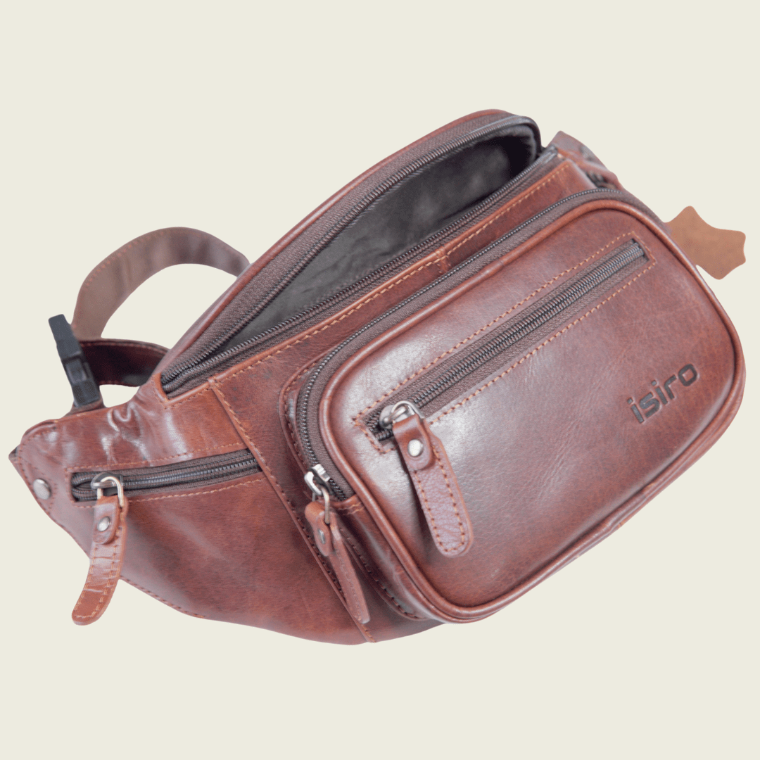 Cedric Leather Crossbody Sling- Isiro Canada