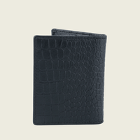 Personalized Card Holder Wallet - Crocodile embossed- Isiro Canada