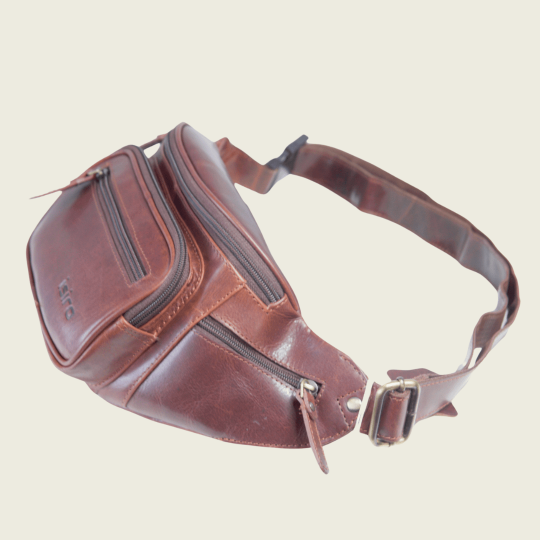 Cedric Leather Crossbody Sling- Isiro Canada