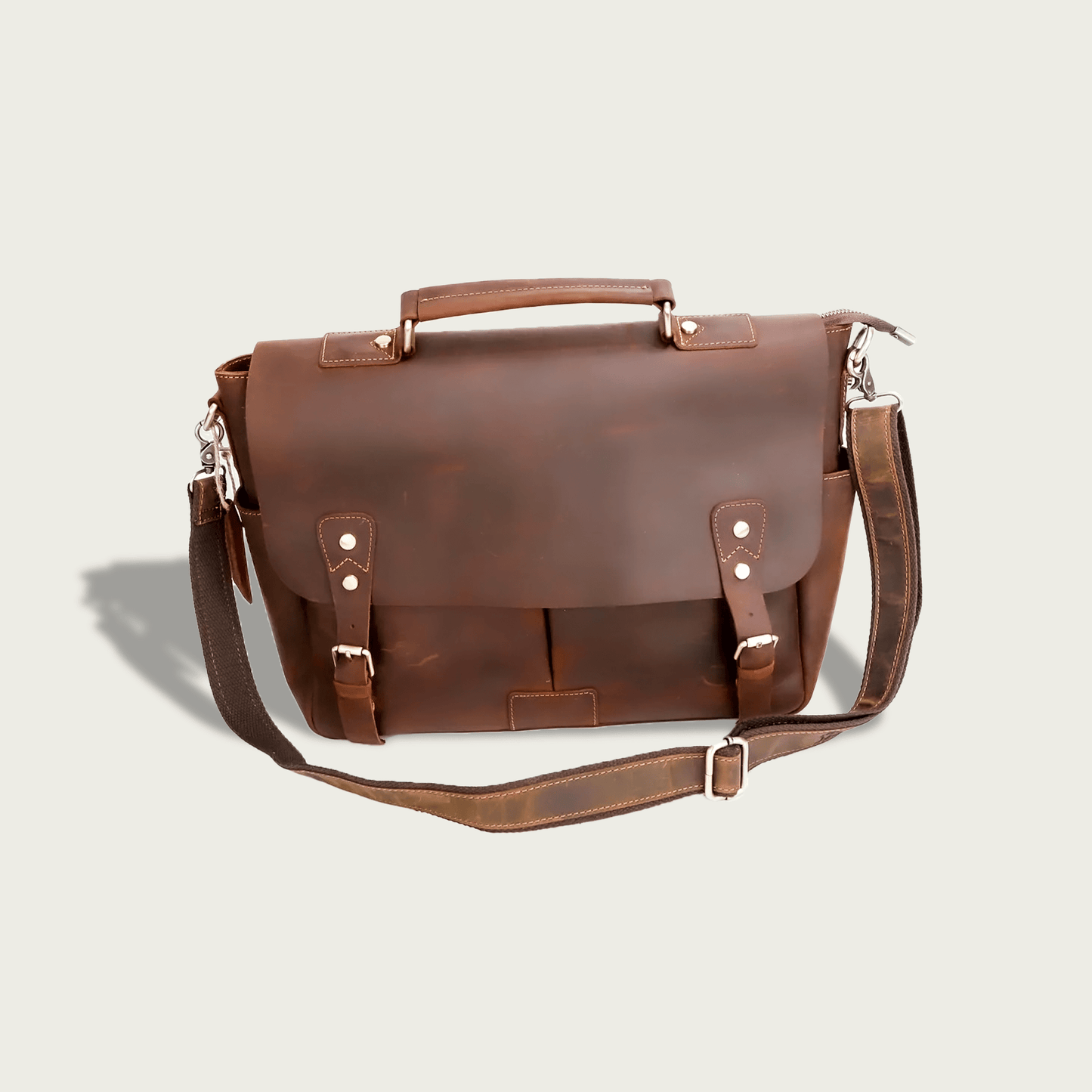 Ashton Leather Briefcase Bag - Isiro Canada