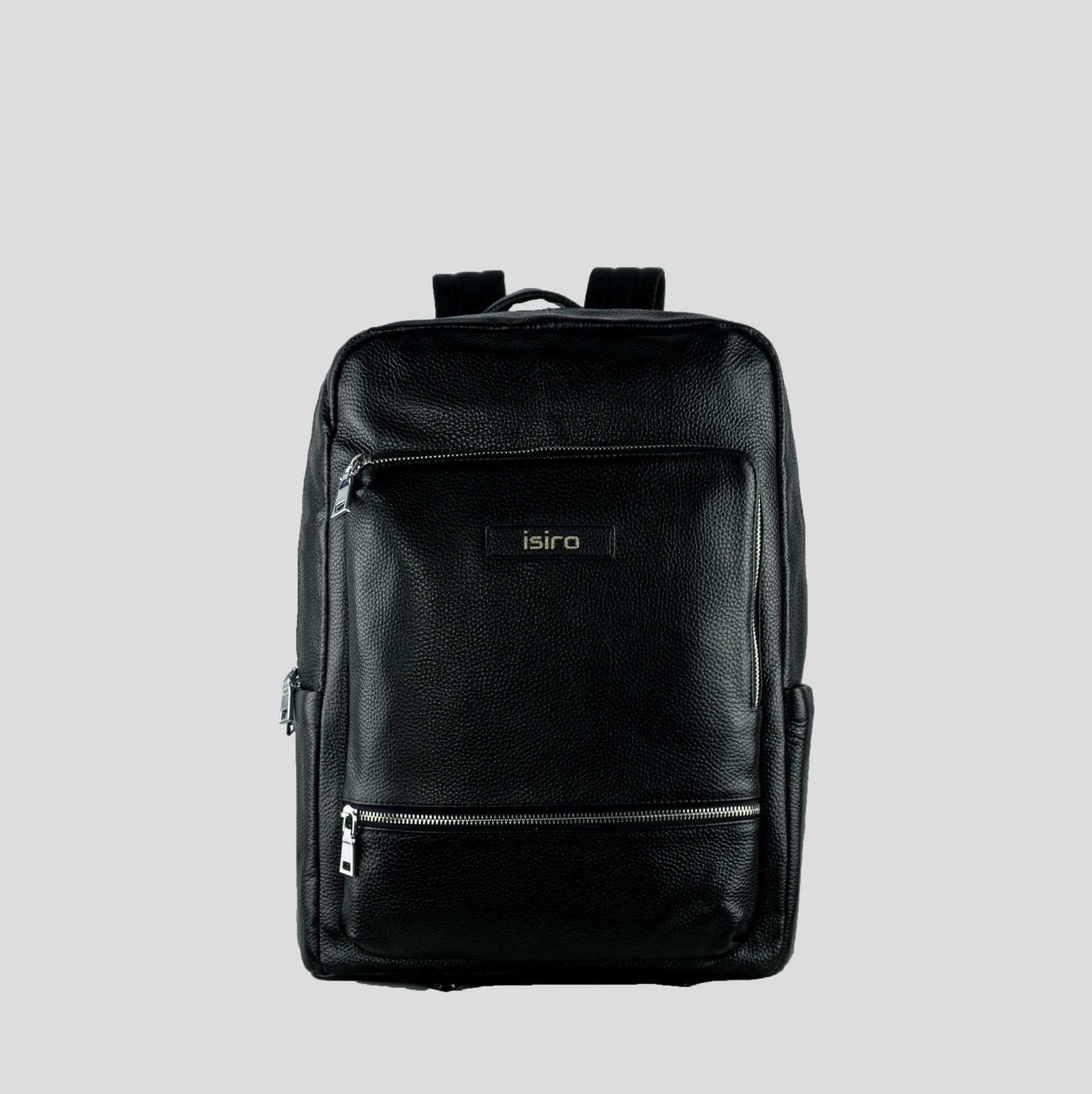 Raven Leather Backpack- Isiro Canada