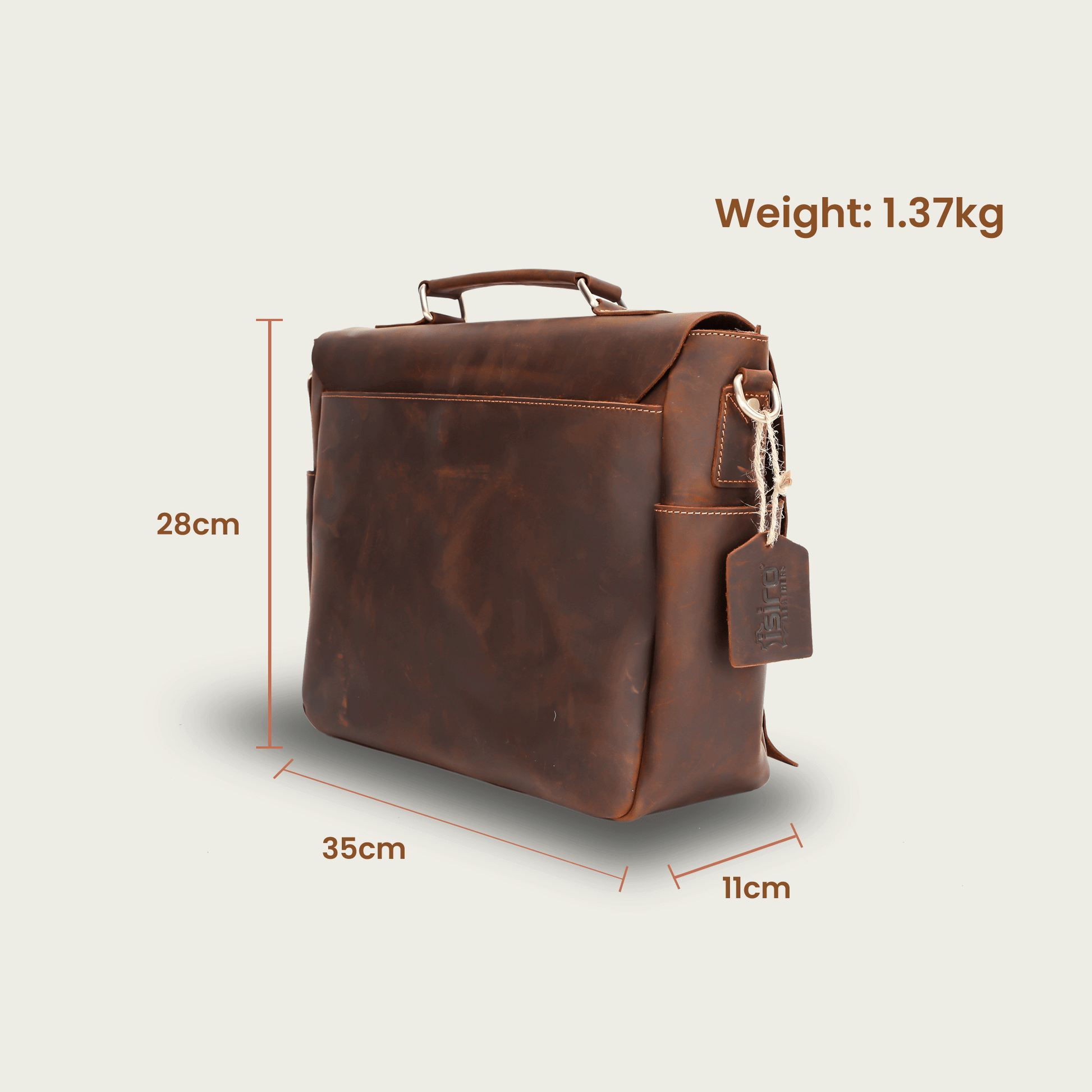 Leather brief bag shop